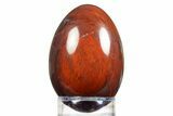 Polished Red Flame Jasper Egg - Australia #308849-1